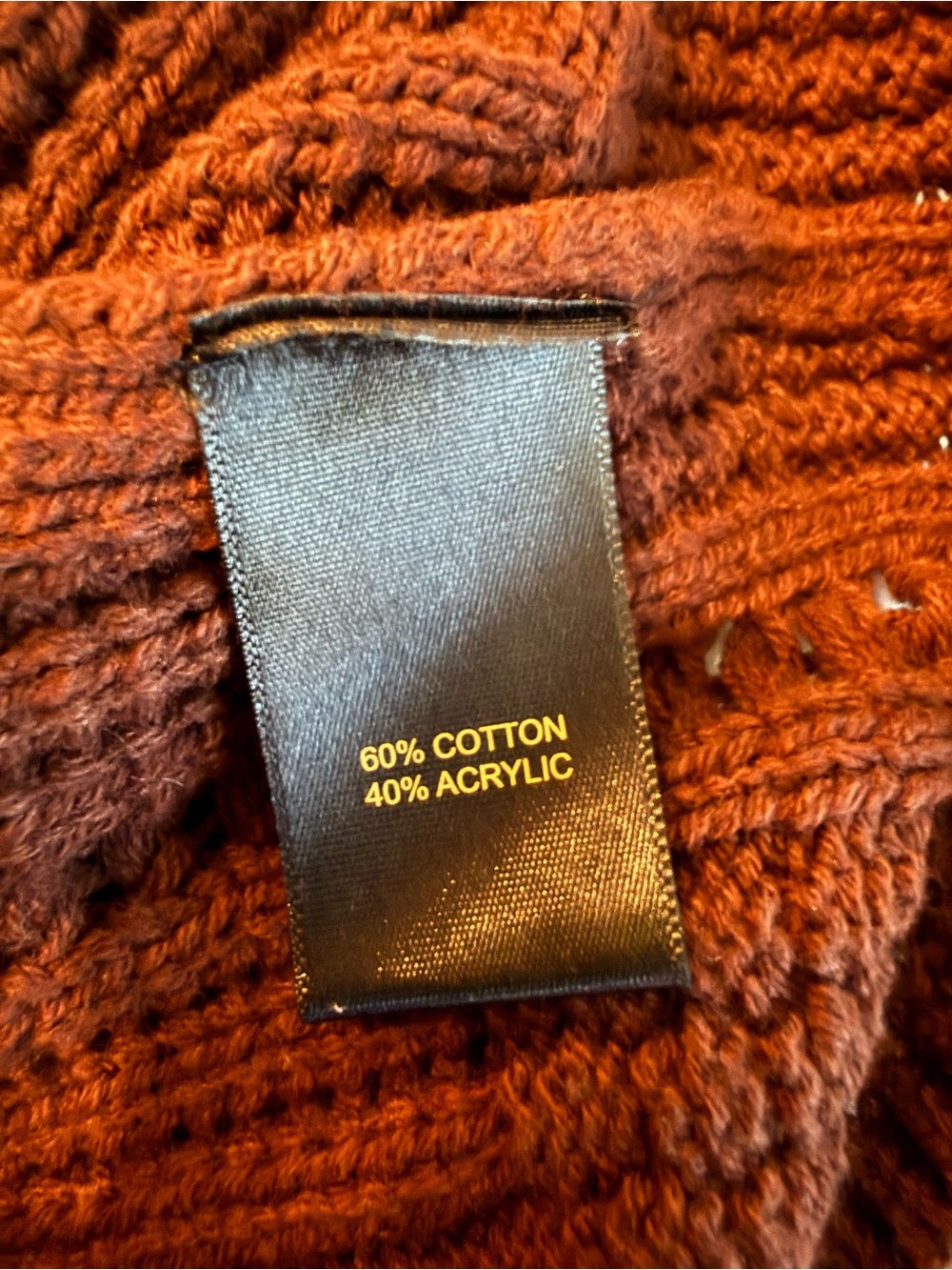 NWT. House of Harlow 1960. Chocolate Brown Cropped Knit Cardigan. Large. - Picture 13 of 13